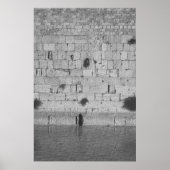 Ein Mann, der an der Western-Mauer betet Poster (Vorne)
