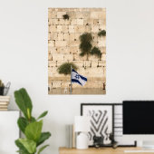 Ein Mann, der an der Western-Mauer betet Poster (Heimbüro)
