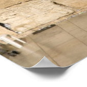 Ein Mann, der an der Western-Mauer betet Poster (Ecke)
