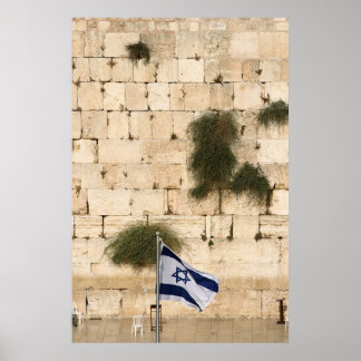 Ein Mann, der an der Western-Mauer betet Poster