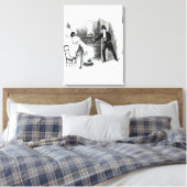 Ein Mann, der eine Prostituierte besucht Leinwanddruck (Insitu (Schlafzimmer))