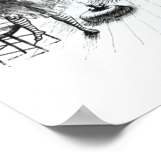 Ein Mann, der eine Prostituierte besucht Poster (Ecke)