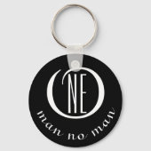 Ein Mann, der kein Mensch ermuntert, zitiert schwa Schlüsselanhänger (Vorderseite)