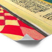 Ein Mann, der Psalm 1 in der hebräischen Bibel lie Poster (Ecke)