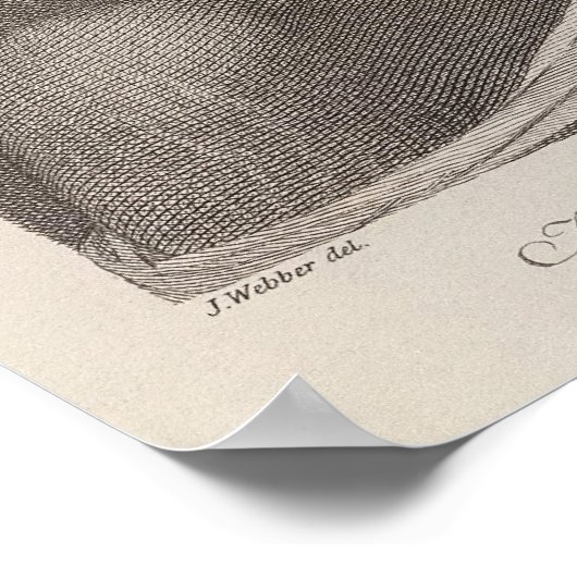 Ein Mann der Sandwich-Inseln in einer Maske - c. 1 Poster (Ecke)