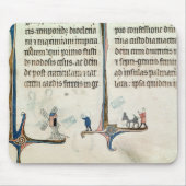 Ein Mann, der seine Esel-tragenden Taschen von Mousepad (Vorne)