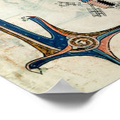 Ein Mann, der seinen Esel fährt, trägt Taschen von Poster (Ecke)