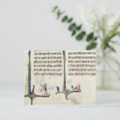 Ein Mann, der seinen Esel fährt, trägt Taschen von Postkarte (Stehend Vorderseite)