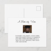 Ein Mann der Wax Postkarte (Vorne/Hinten)