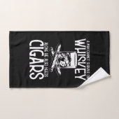 Ein Mann, der Whiskey und Zigarre Liebe Handtuch (Handtuch)