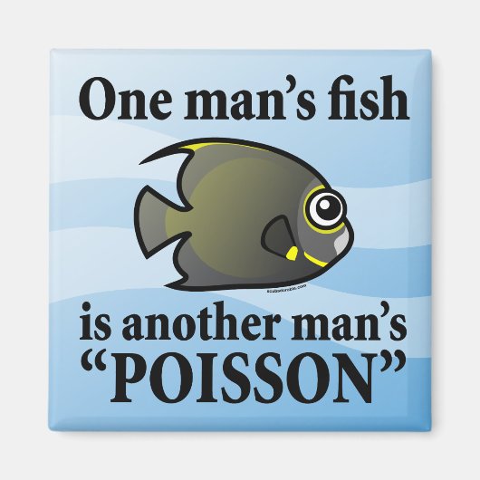 Ein Mann Fisch, ein anderer Mann Poisson Magnet (Vorne)