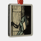 Ein Mann gefangenes Setzen herauf politische Silbernes Ornament (Rechts)