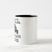 Ein Mann ist eine Großmutter # Zweifarbige Tasse (Mittel)