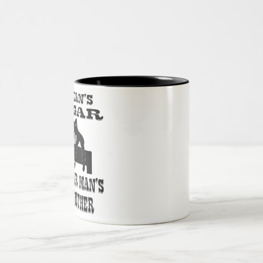 Ein Mann ist eine Großmutter # Zweifarbige Tasse (Mittel)