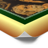 "Ein Mann kann unten sein, aber er ist nie draußen Poster (Ecke)