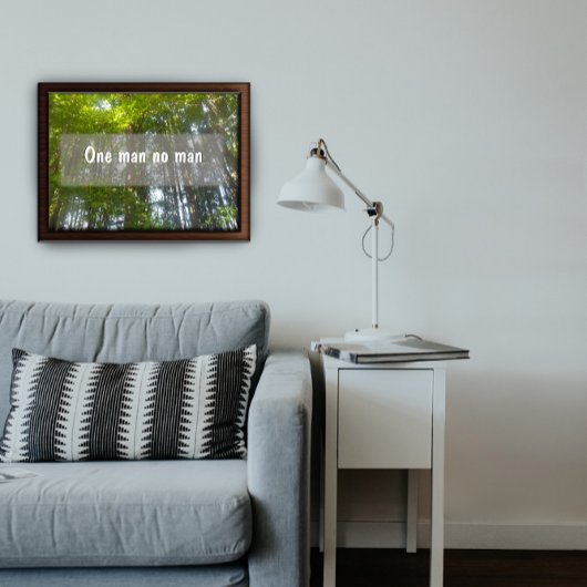 Ein Mann kein Mensch Inspiration Poster