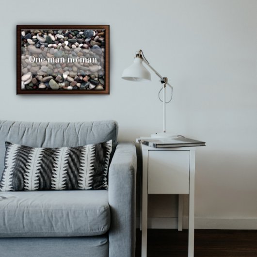 Ein Mann kein motivierend Poster