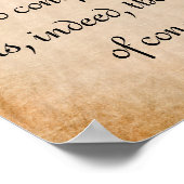 Ein Mann könnte erobern.. Inspirierend Buddha-Zita Poster (Ecke)