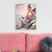 Ein Mann Leinwanddruck (Insitu (Wohnzimmer))