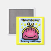 ein Mann Magnet (Vorderseite/Rückseite)