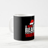 Ein Mann mit Bart ist echt und sollte sich auf GL  Kaffeetasse (Vorderseite Links)