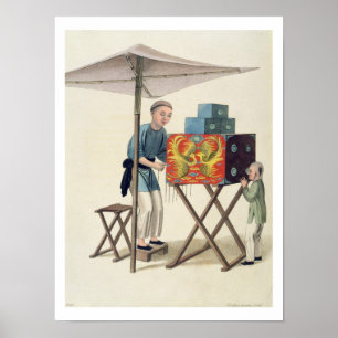 Ein Mann mit einer Seltenheit-Show, Platte 10 von  Poster