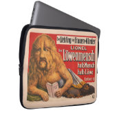 Ein Mann mit Löwenkopf, der Shakespeare liest, 191 Laptopschutzhülle (Vorne Rechts)