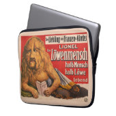 Ein Mann mit Löwenkopf, der Shakespeare liest, 191 Laptopschutzhülle (Vorderseite Links)