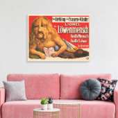 Ein Mann mit Löwenkopf, der Shakespeare liest, 191 Leinwanddruck (Insitu (Wohnzimmer))