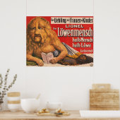 Ein Mann mit Löwenkopf, der Shakespeare liest, 191 Poster (Küche)