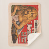 Ein Mann mit Löwenkopf, der Shakespeare liest, 191 Sherpadecke (Vorderseite)