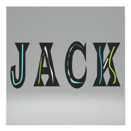 Ein Mann namens Jack ist ein Hinterposter Poster (Vorderseite)