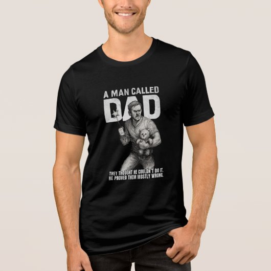 Ein Mann namens Vater Tri-Blend Shirt (Vorderseite)