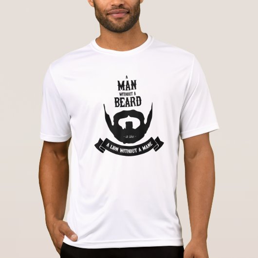 Ein Mann ohne einen Bart T-Shirt (Vorderseite)