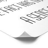 Ein Mann sagte zum Universum... Poster (Ecke)