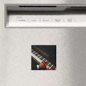 Ein Mann spielt Klavier Magnet (In Situ (Geschirrspüler))