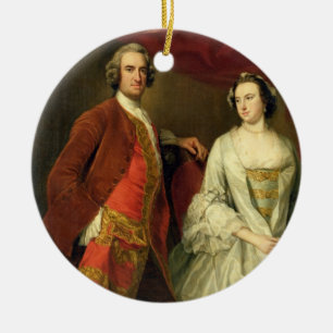 Ein Mann und eine Frau, vielleicht der vermissten Keramikornament