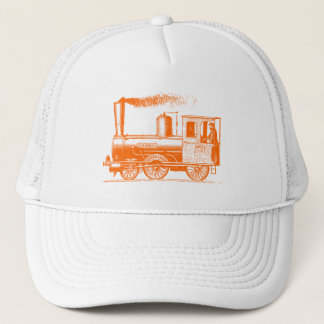 Ein Mann und sein Zug - Orange Truckerkappe