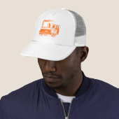 Ein Mann und sein Zug - Orange Truckerkappe (Beispiel)