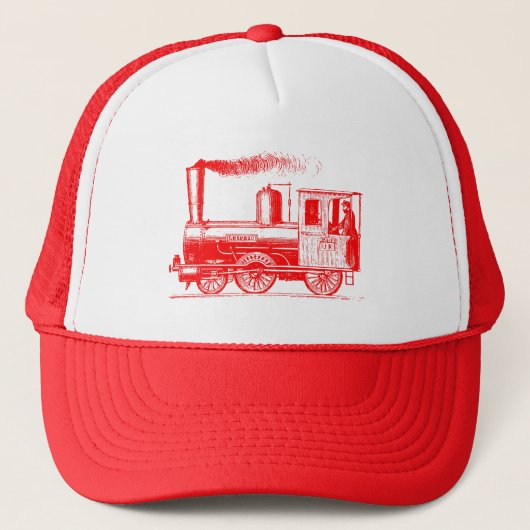 Ein Mann und sein Zug - rot Truckerkappe (Vorderseite)