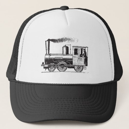 Ein Mann und sein Zug - schwarz Truckerkappe (Vorderseite)