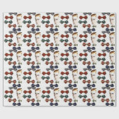 ein Mann und seine bowties Geschenkpapier (Flach)