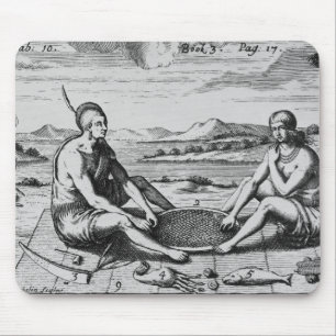 Ein Mann und seine Ehefrau an Abendessen, 1705 Mousepad