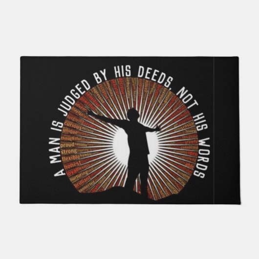 Ein Mann wird durch seine Tor-matte beurteilt Fußmatte (Vorderseite)