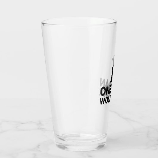 Ein Mann Wolf Pack Glas (Rechts)