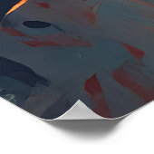 Ein männlicher Track und Feldsportler. Poster (Ecke)