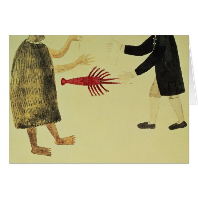 Ein Maori-, eines Panzerkrebses Tauschhandel (Vorderseite (Horizontal))