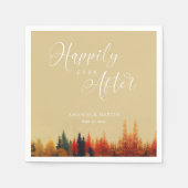 Ein Märchen "Happiy Ever After": Hochzeit im Herbs Serviette (Vorderseite)