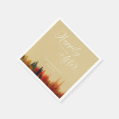 Ein Märchen "Happiy Ever After": Hochzeit im Herbs Serviette (Ecke)