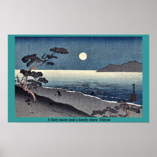 Ein Märchen und ein einsames Ukiyoe Poster (Vorne)